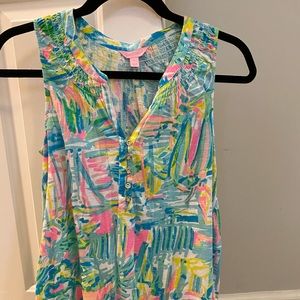 Lilly Pulitzer Essie Tank - Sea Salt and Sun